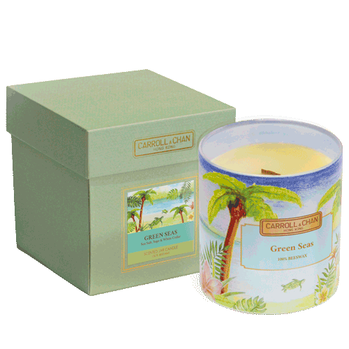 Beeswax Candle, Green Seas fragrance