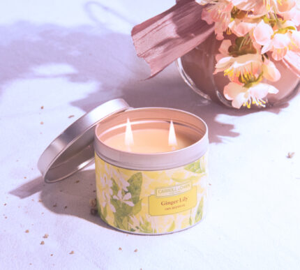 Ginger Lily Tin Candle