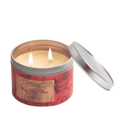 Beeswax Candle, Red Red Rose