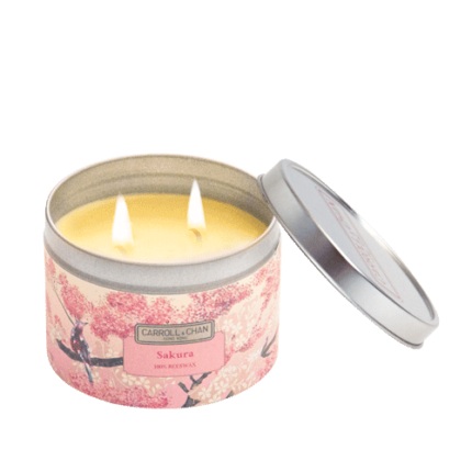 Sakura Tin Candle