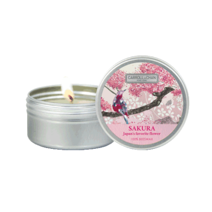 Sakura Mini Tin Candle
