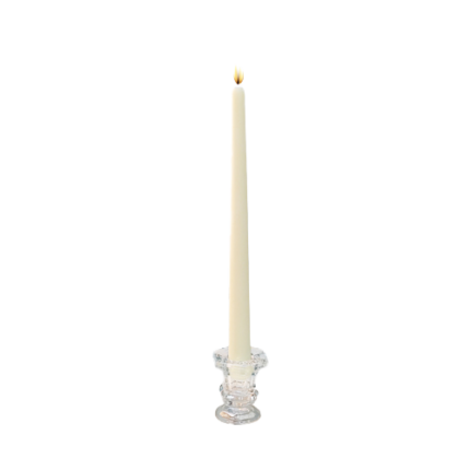Beeswax Taper Candle Ivory