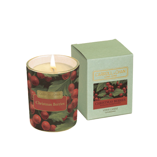 Christmas Berries Votive Candle