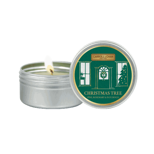 Christmas Tree mini tin candle
