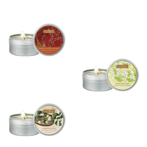 3 mini Tin Candles Offer