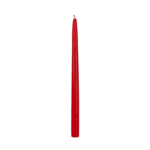 Beeswax Taper Candle Red