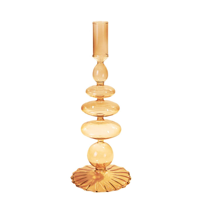 Beige taper Candle Stand