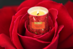 Red Rose Beeswax Candle